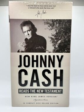 Johnny Cash Reading Complete New King James Testament 16 CD’s 19 Hrs  2011
